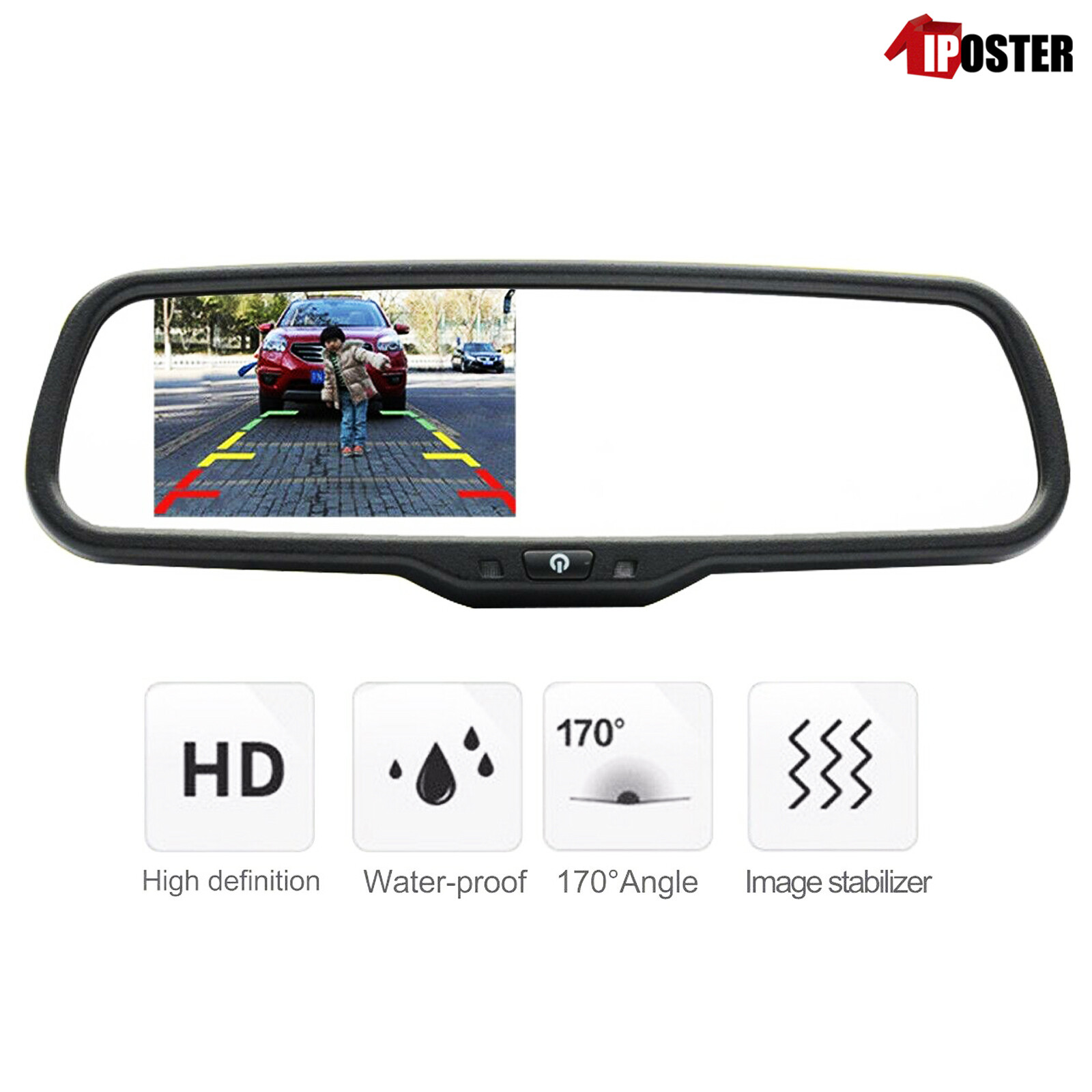 Backup camera & rear view monitor 4.3" for Ford F150 2005-14, F250 F350 2008-16