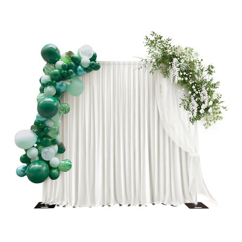 DOUBLE CROSS BAR ADJUSTABLE QUICK BACKDROP KIT 10 FT x 10 FT PIPE WITHOUT DRAPE