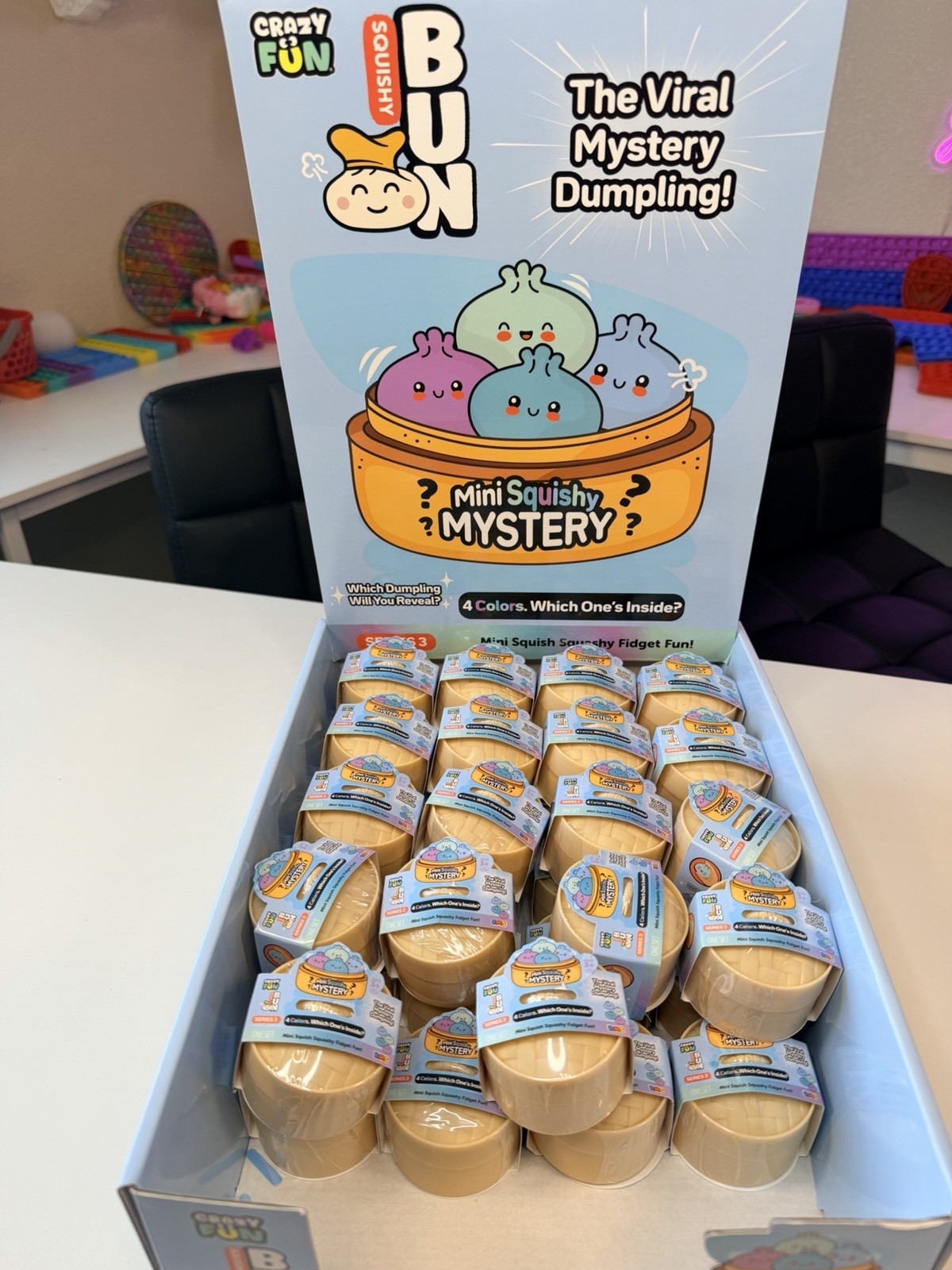 Viral Mini Squishy Mystery Dumpling Glitter Dumplings Hard to Find Series 3 New