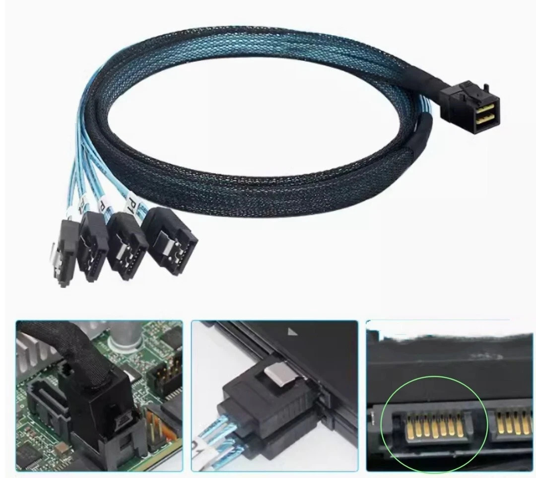 Supermicro AOC-S3008l-L8E-N122 12G HBA IT mode ZFS FreeNAS unRAID 2*SATA cable