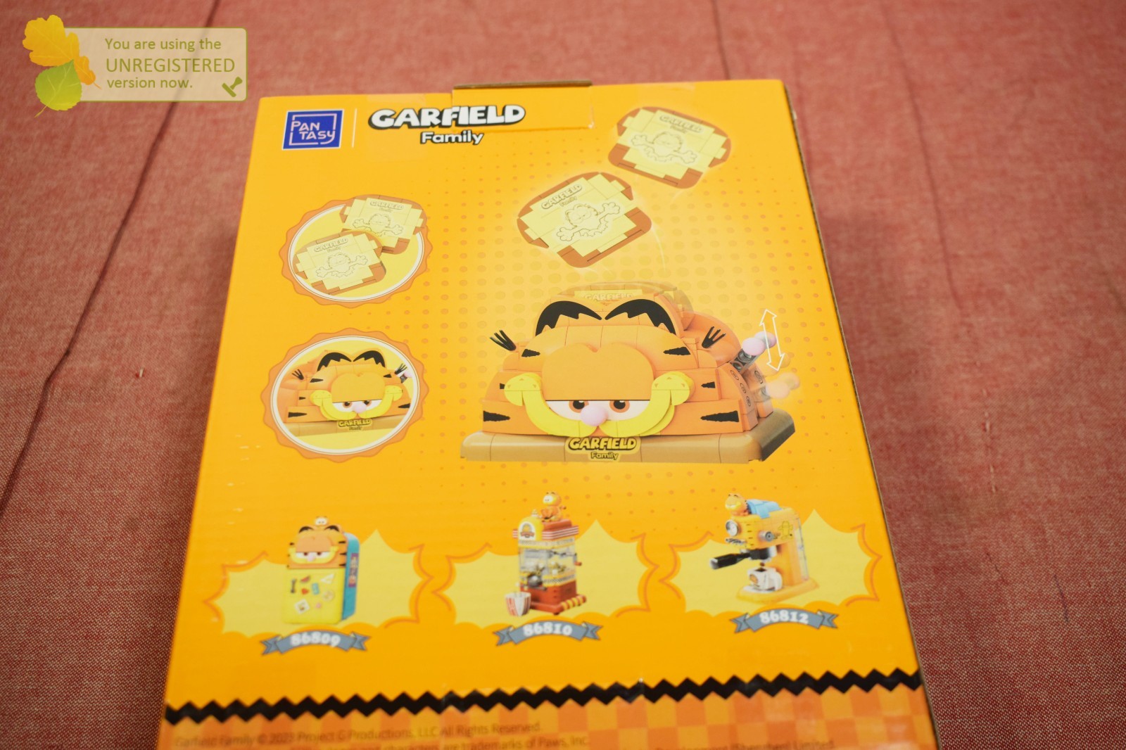 Pantasy Garfield Family Garfield Toaster Buildable Brick Block Set 86811 #