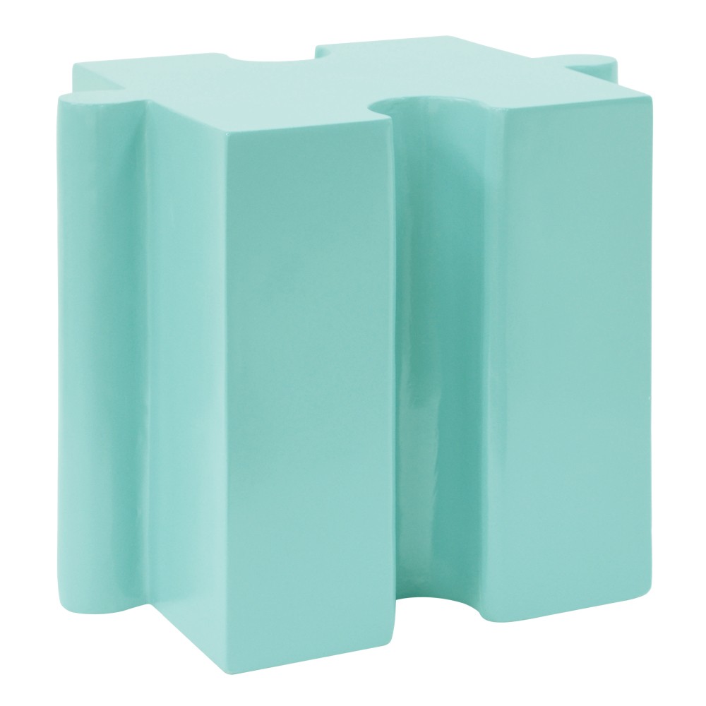 Modular Puzzle Side Table - Light Green, Indoor & Outdoor, Reconfigurable