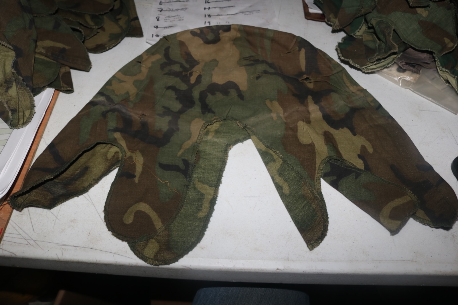 POST Vietnam ERDL M1 helmet cover VG+ to Exc condition