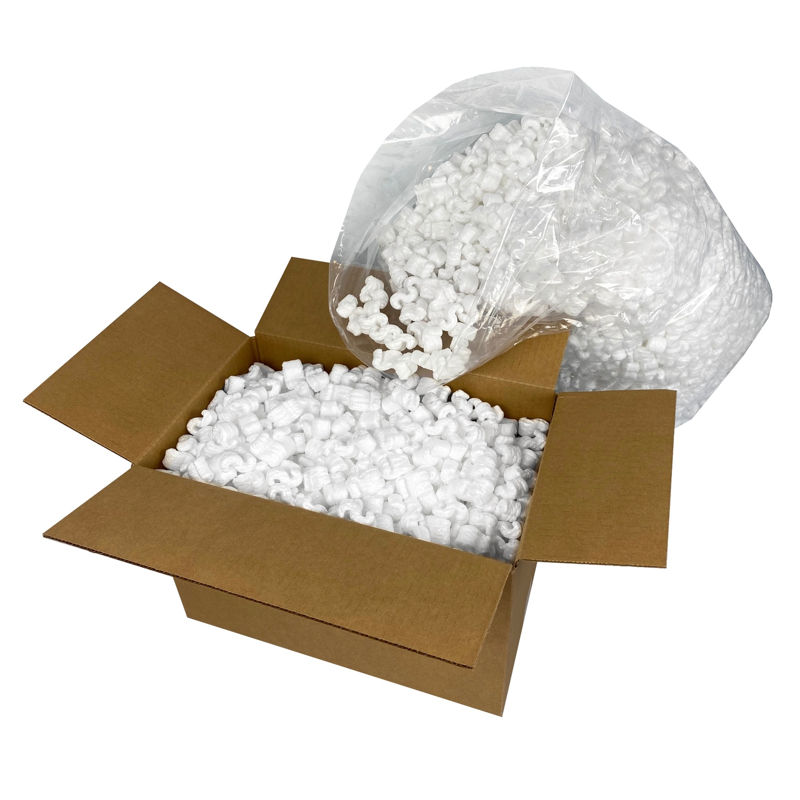 UOFFICE Polystyrene Packing Peanuts 14 Cuft. Industrial Packaging Shipping Void