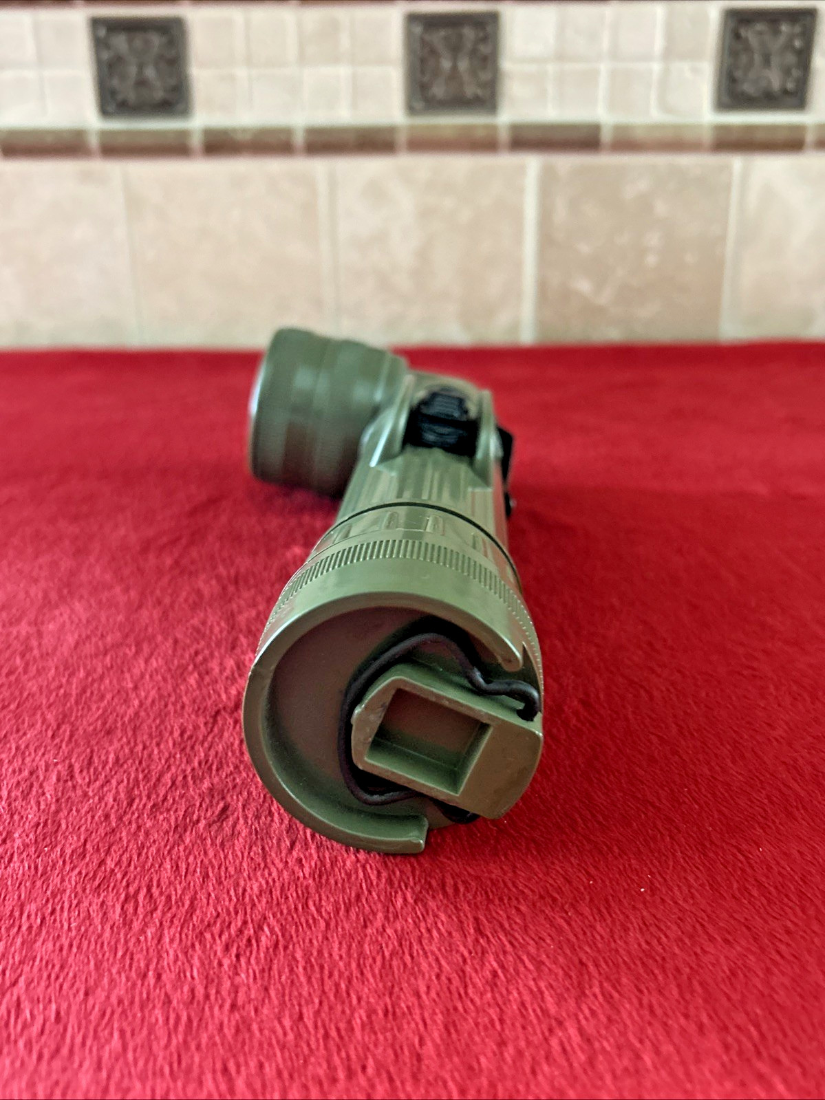 Vietnam 60s US Army USGI GT MX-991/U OD Green Flashlight Right Angle