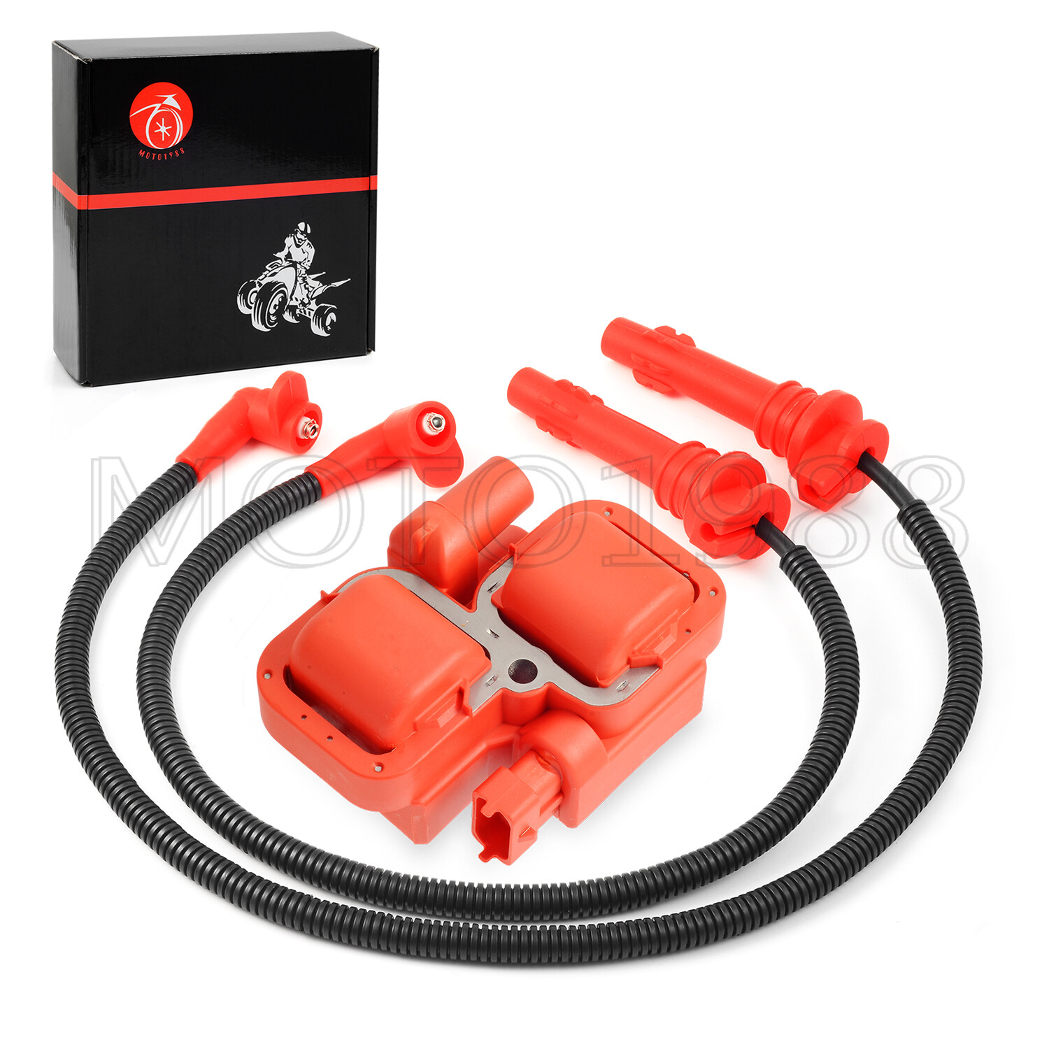 FOR Polaris Rzr Xp 900 4 900 Ignition coil Spark plug & Wire Cap 2011 2012-2014