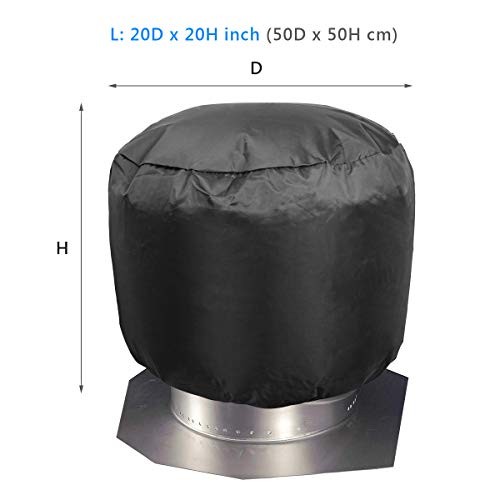 Turbine Vent Cover 2 Pack, Roof Ventilator Cover Heavy Duty Turbine