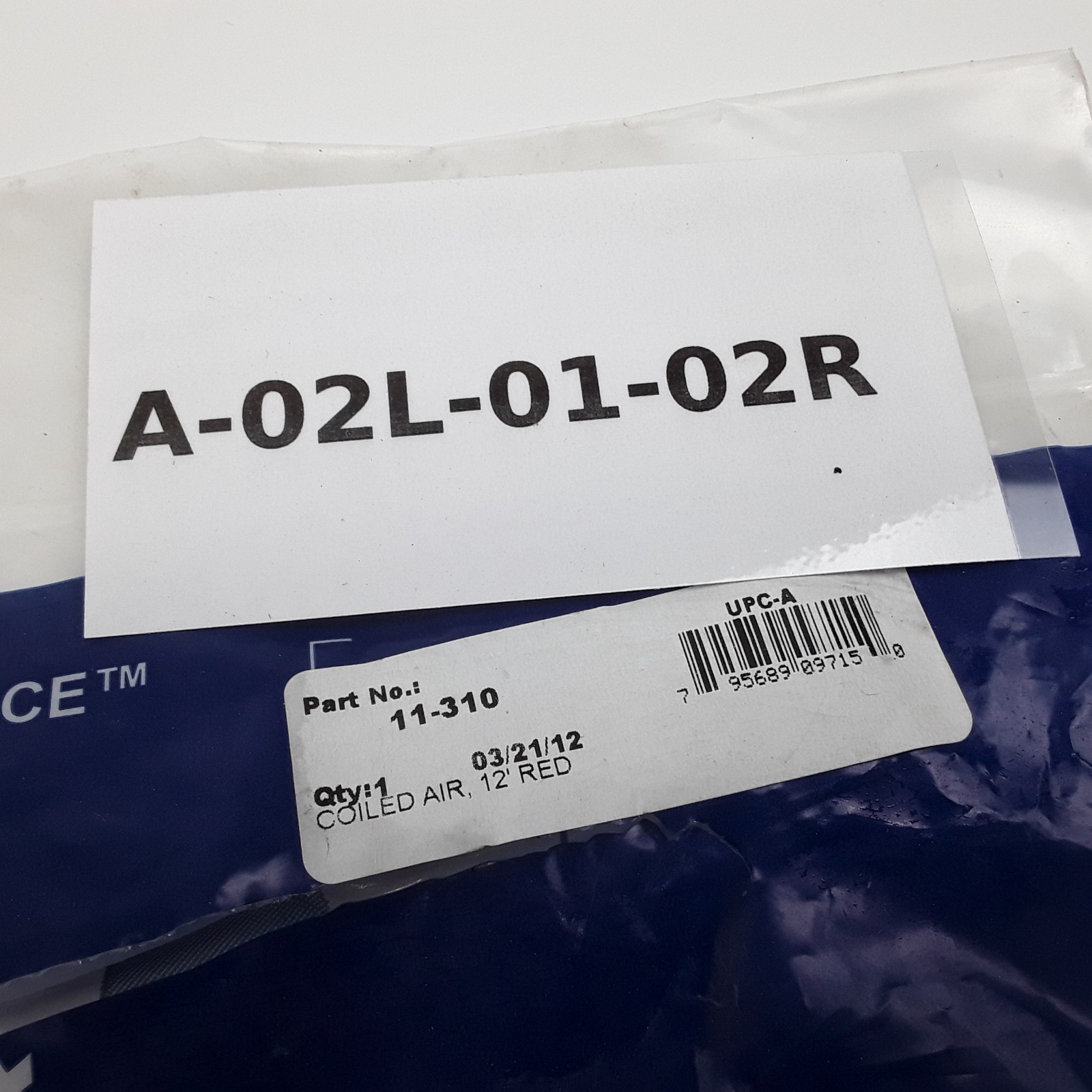 Phillips Industries 11-310 Emergency Air Brake Hose Assembly - 12 ft. Red