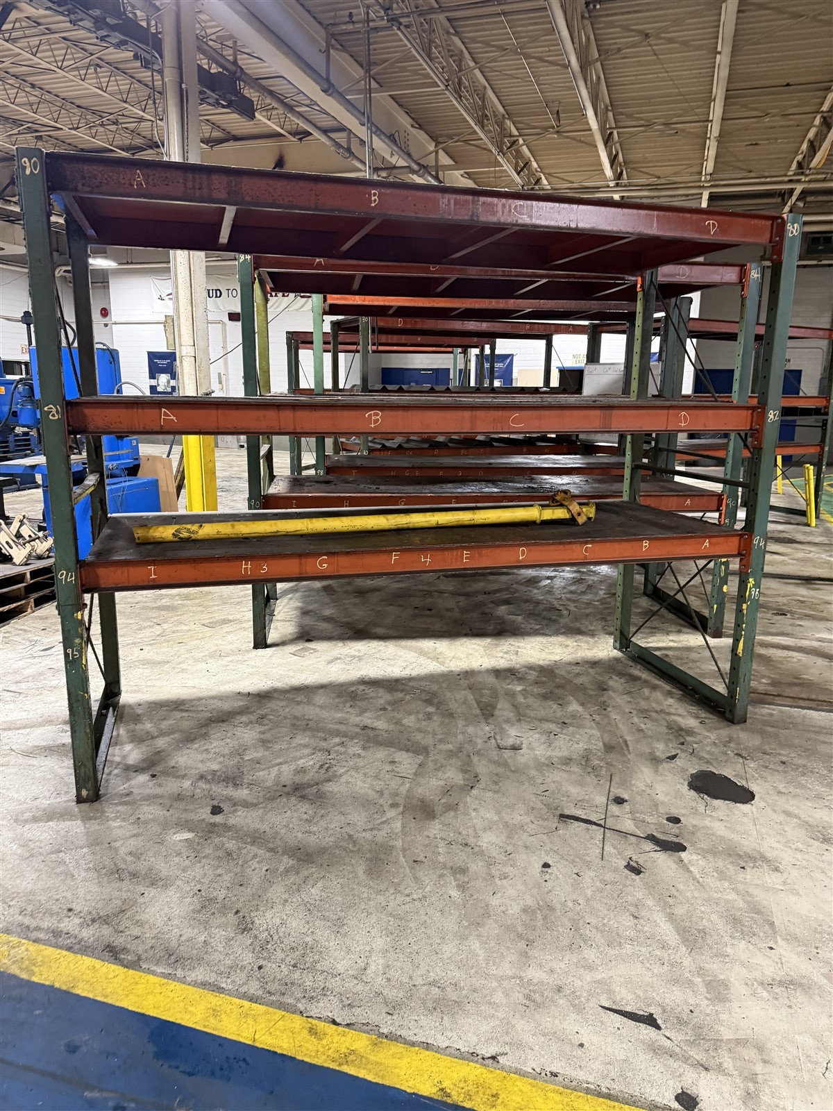 Die Storage Rack 4x10x8 per Section Heavy Duty Construction