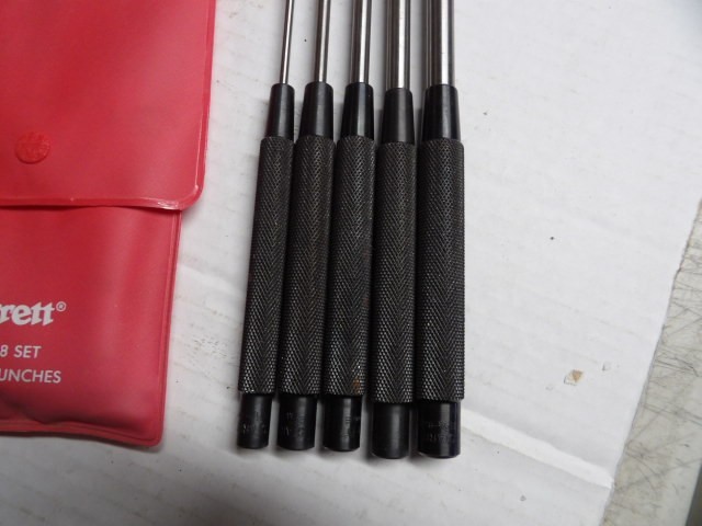 Starrett 248 Drive Pin Punch Set of 5 with Pouch, New Tool