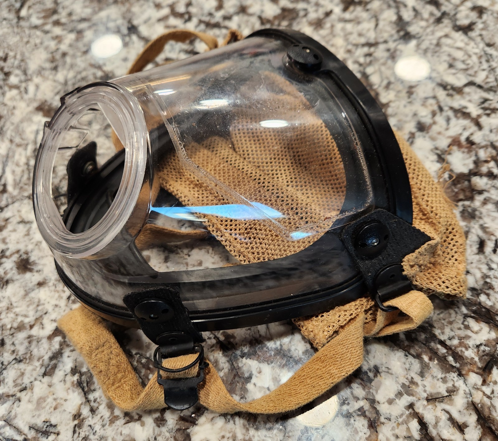 Scott O-Vista Facepiece 803921-02 USED GOOD condition SZ Large SCBA