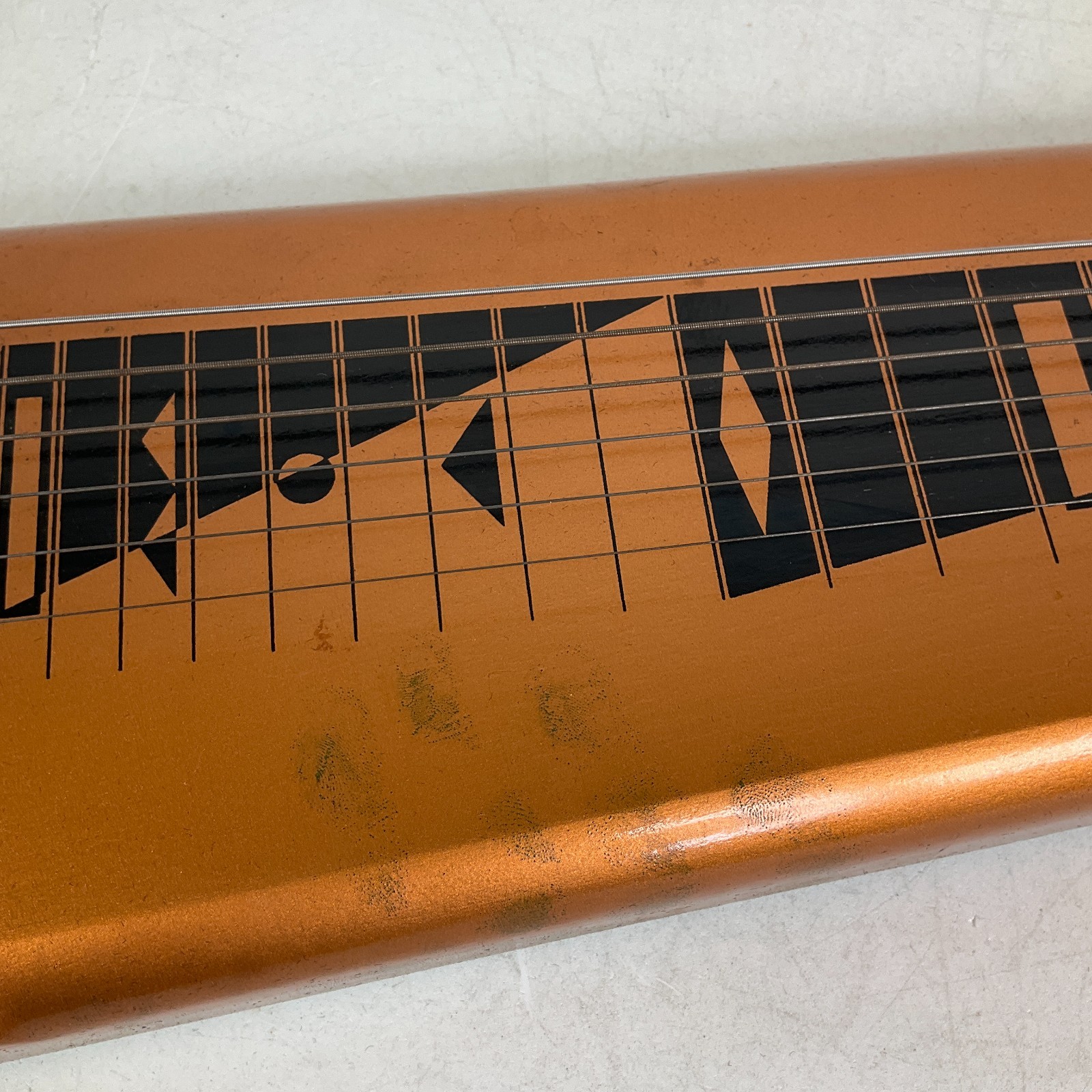 Vintage 1960s Harmony H-1 Lap Steel Electric Guitar Copper with Case