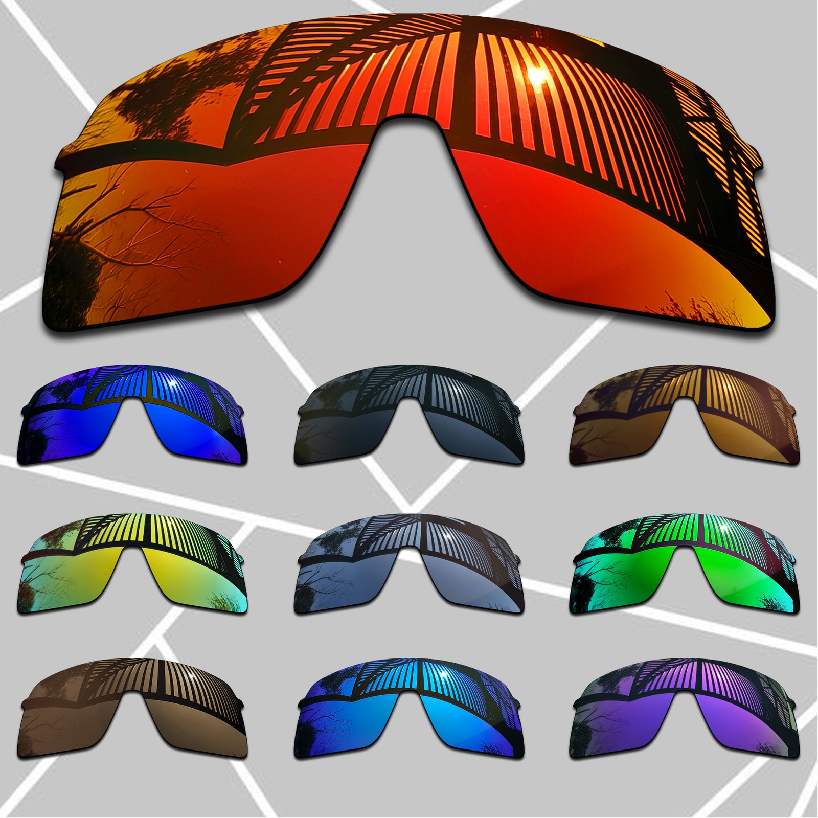 TRUE POLARIZED Replacement Lenses for Oakley Sutro Lite QQ9463 Sunglasses Multi-