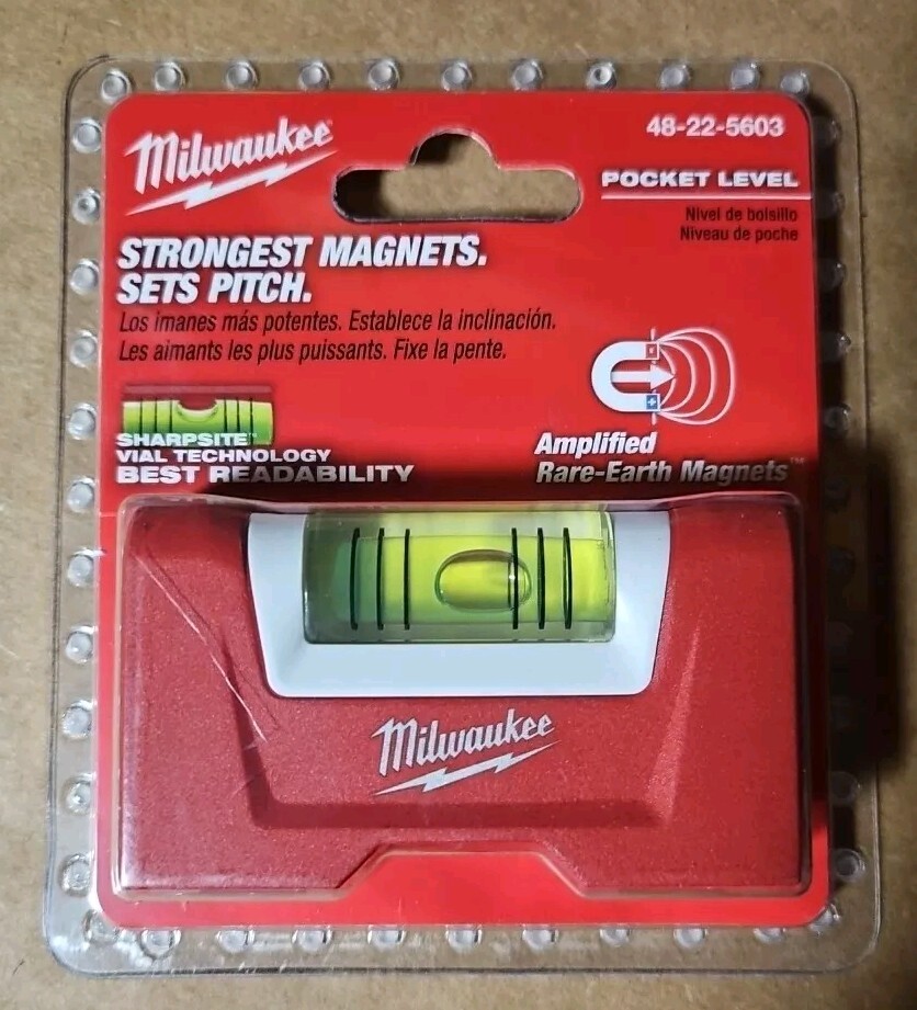 MILWAUKEE 48-22-5603 POCKET LEVEL - Magnetic FACTORY SEALED