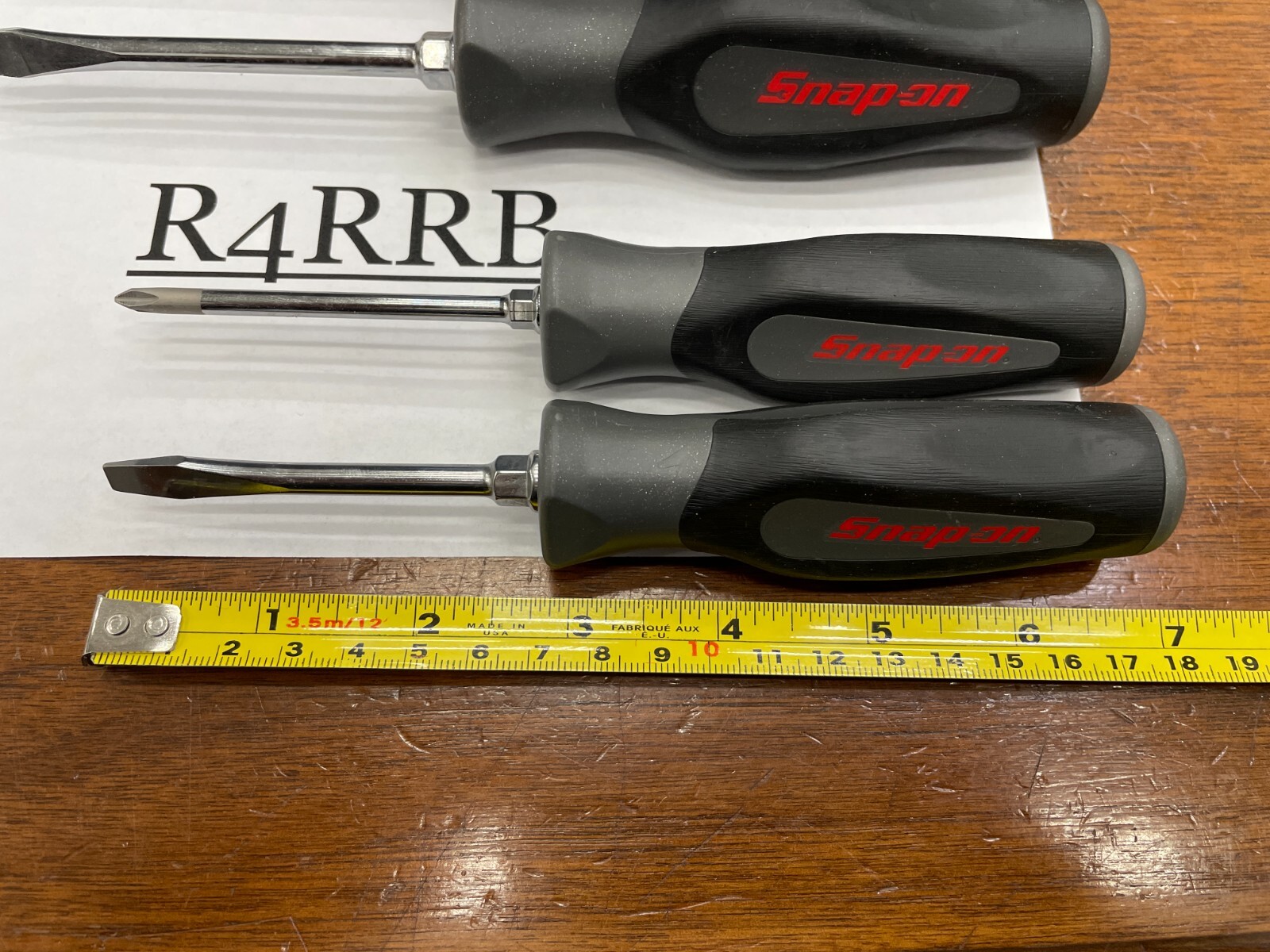 Snap-on Tools USA NEW 6PC Dark Titanium Soft Grip Screwdriver Lot Set SGDX60BDT