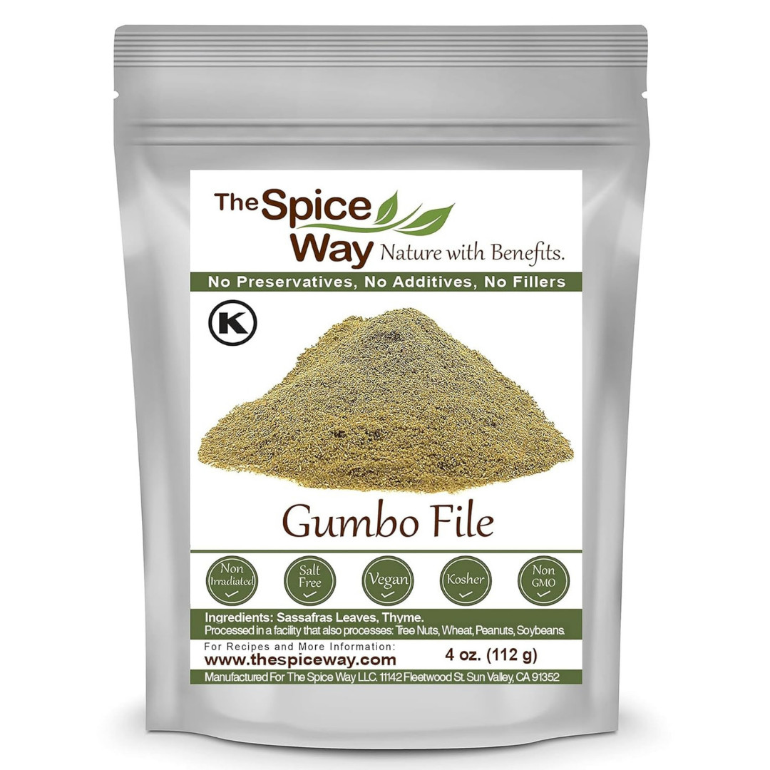 The Spice Way Gumbo File - (4 oz) Made with premium ground Sassafras tree leaves