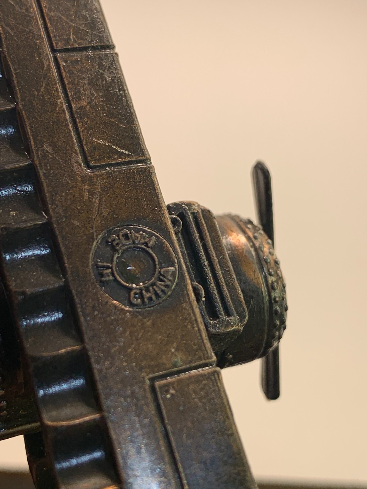 Vintage Die-Cast Pencil Sharpener Biplane PSF1