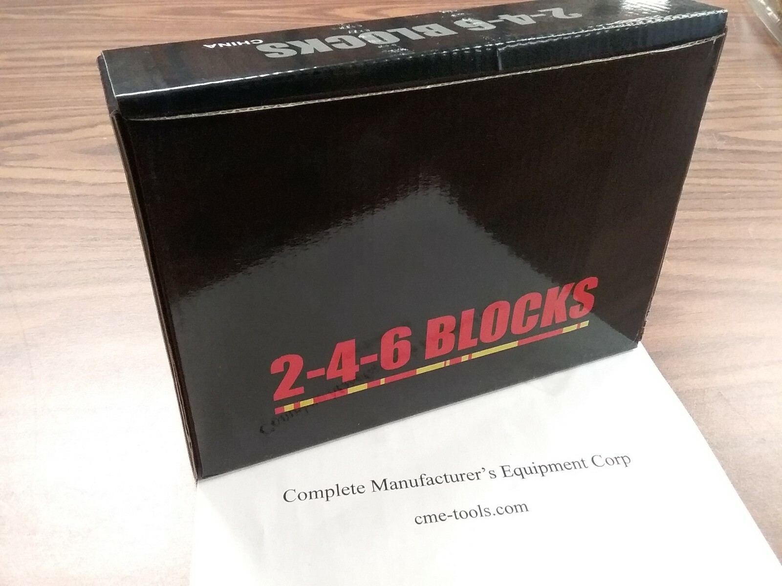 2-4-6" precision block pair 23 hole set up block pair 0.0002" #701-246 -new