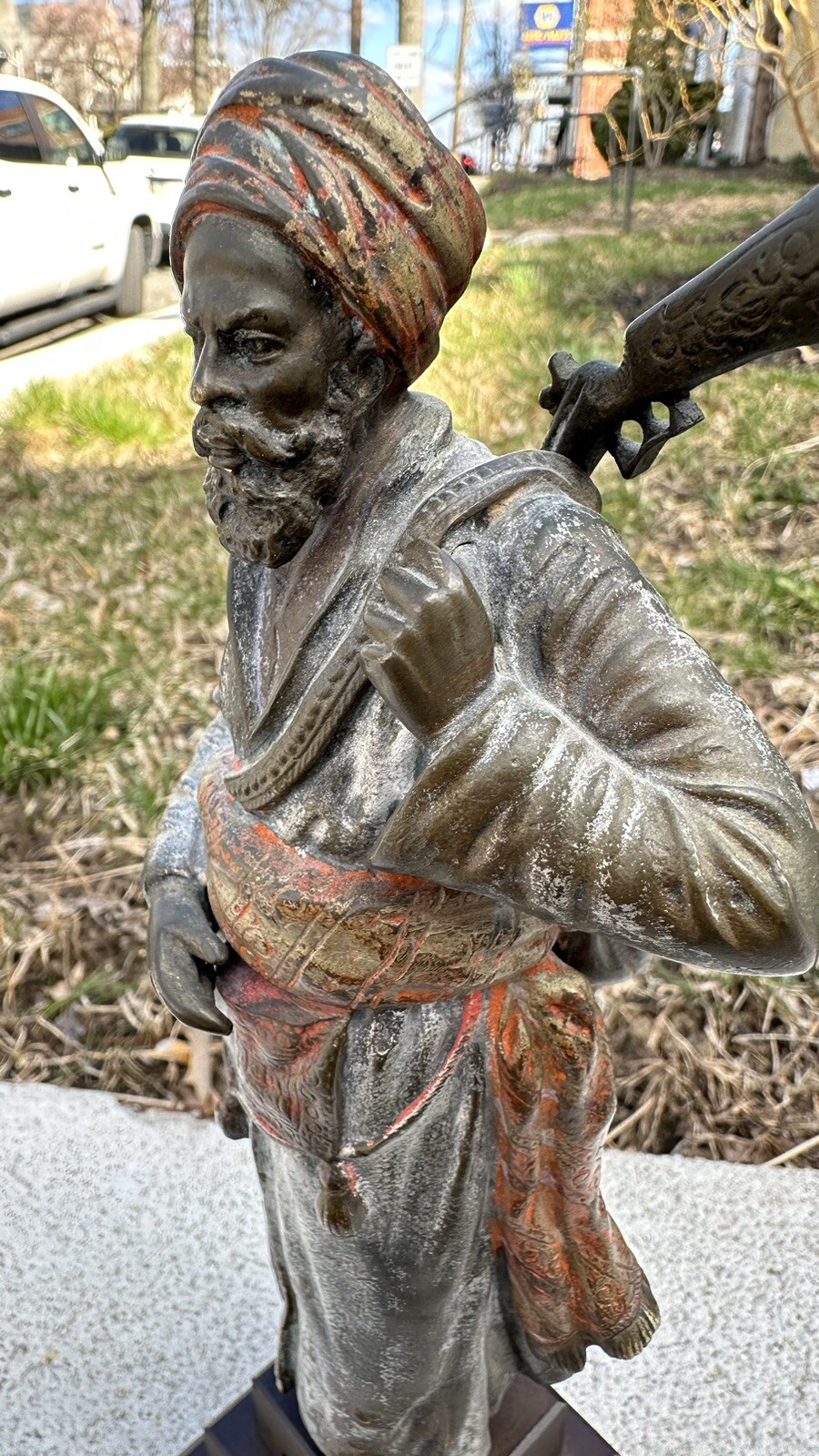 Wonderful Antique Bronze Arab Man
