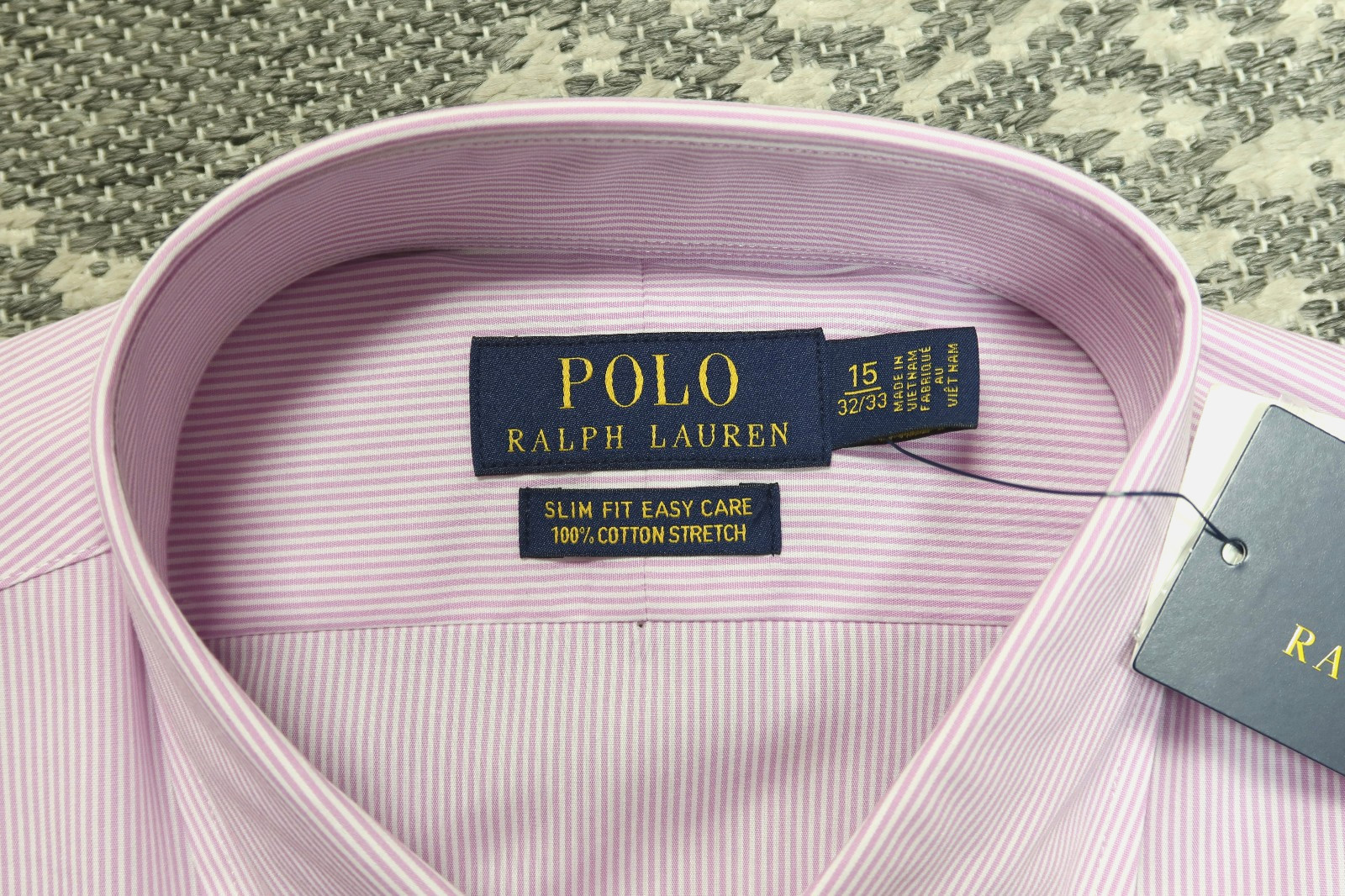 Polo Ralph Lauren Men's Slim Fit Button Up Shirt Pink 15 32/33