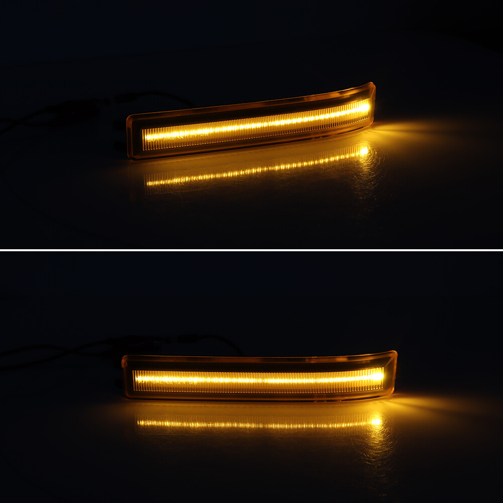 LED Side Mirror Amber Lens Turn Signal Light Lamps For Ford 2009-2014 F150 F-150