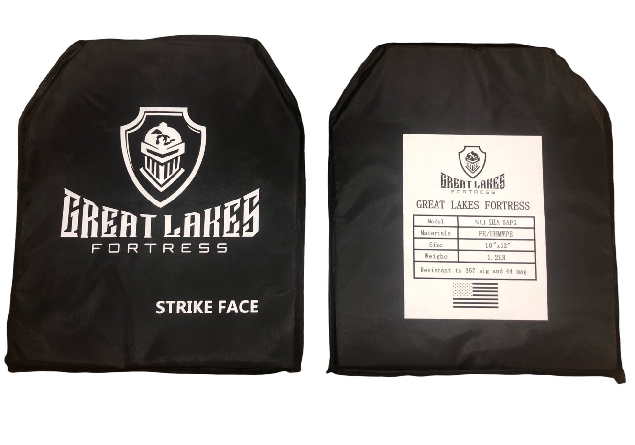 Level IIIA 3A Soft Bulletproof Body Armor Plate PAIR 10x12 Very Light