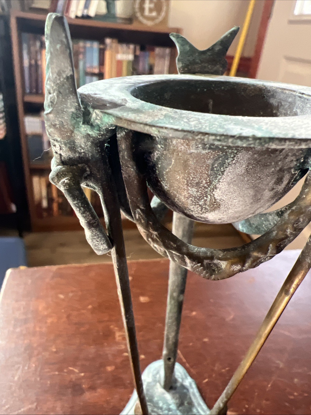 Antique Ornate Bronze Braziers Incense Burners 19th Century