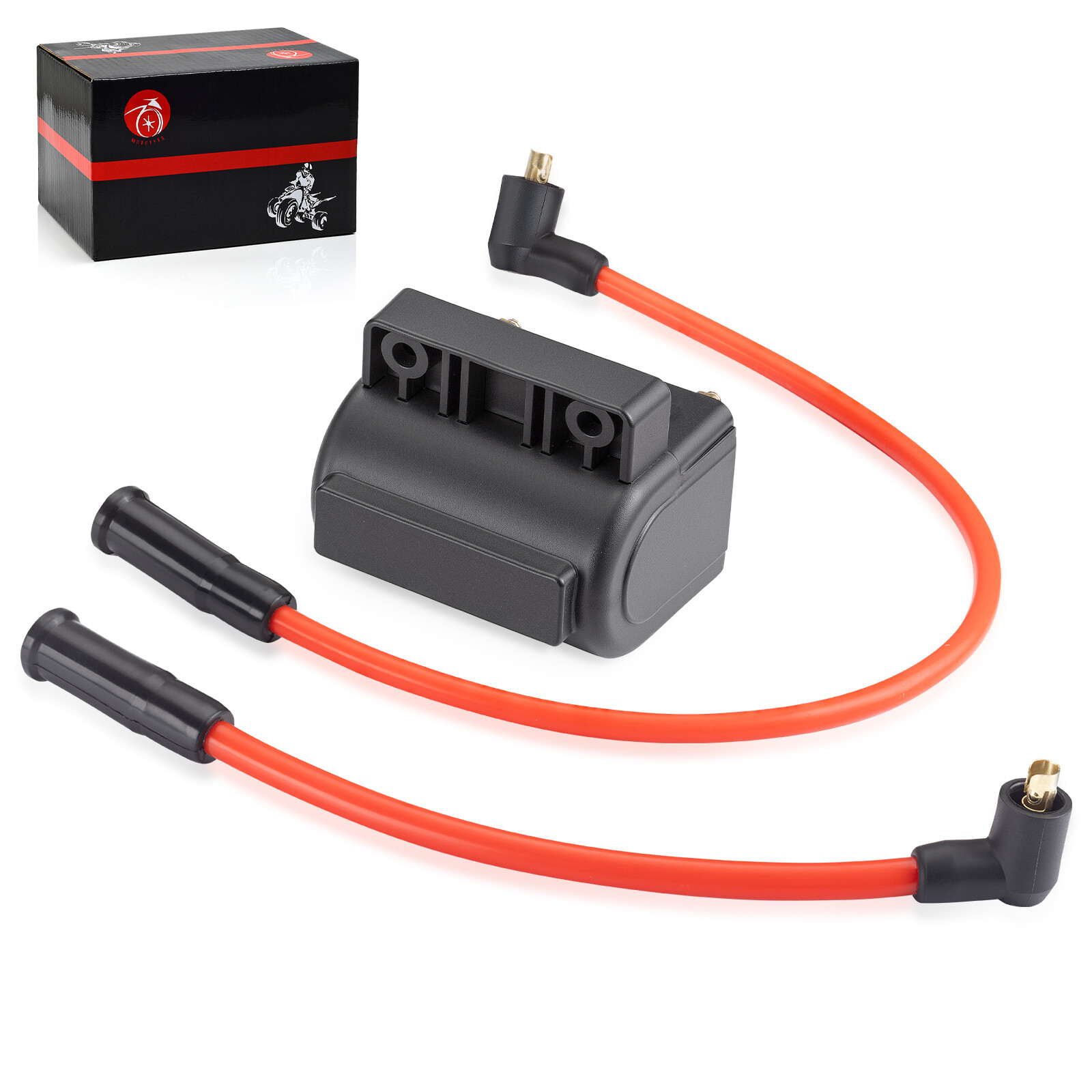 Ignition Coil and Spark Plug Wire Cap For 1991-2003 Sportster 883 XLH883 XL883