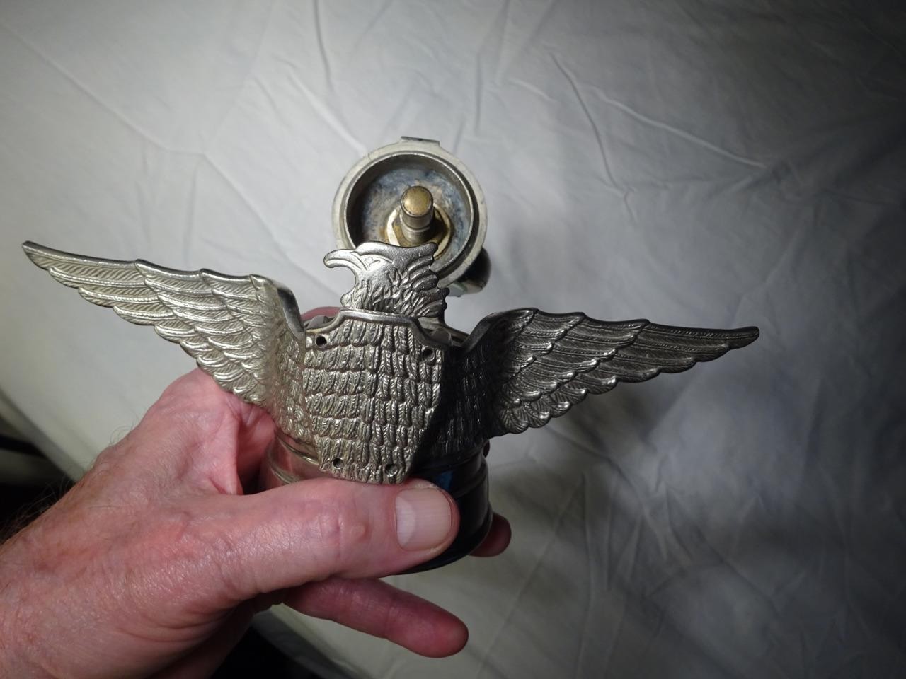 ANTIQUE WINGED EAGLE BOYCE MOTO-METER RADIATOR CAP HOOD ORNAMENT Minty