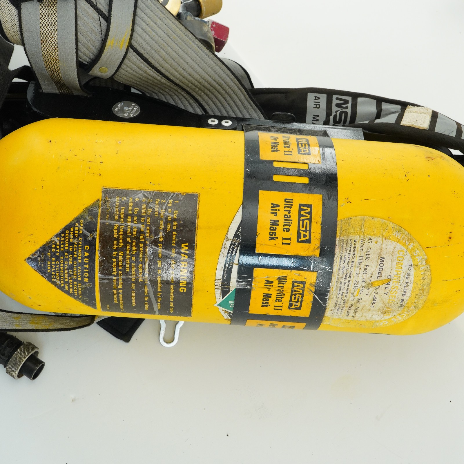 MSA Ultralight II Tank Harness Air Mask SCBA AS IS AS FOUND