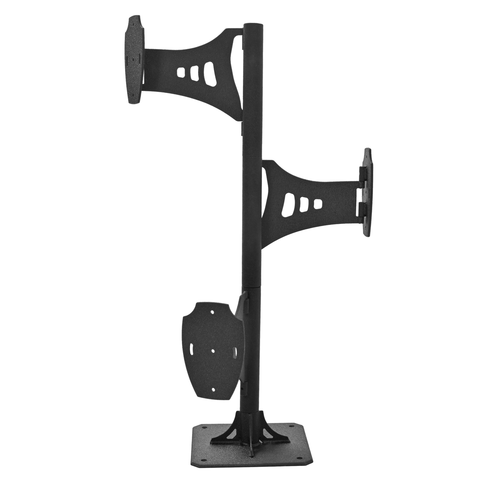Black Trophy Tree Pedestal Stand Shoulder Mount Style For 3 Taxidermy Display