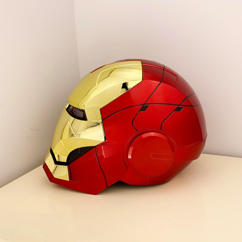 Autoking Iron Man Mk5 1:1 Helmet Wearable Voice-control Mask Cosplay Silver/Gold