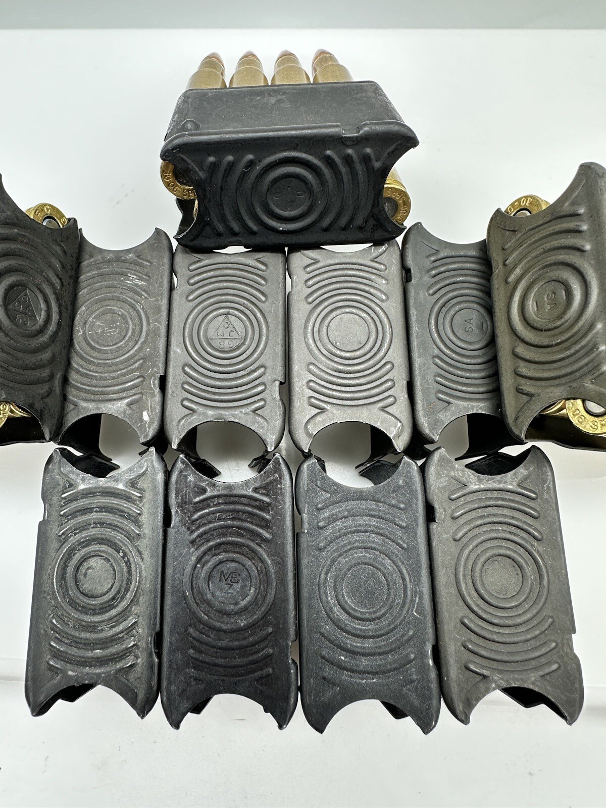 (10) USGI M1 Garand Enbloc clips 8 round En bloc clips Random Makers