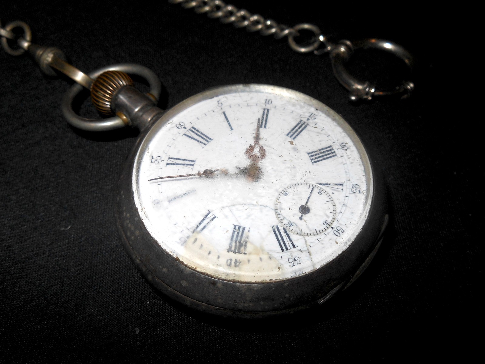 WW1 German Taschenuhr - CIVILIAN POCKET WATCH - .800 SILVER CASE - NICE!