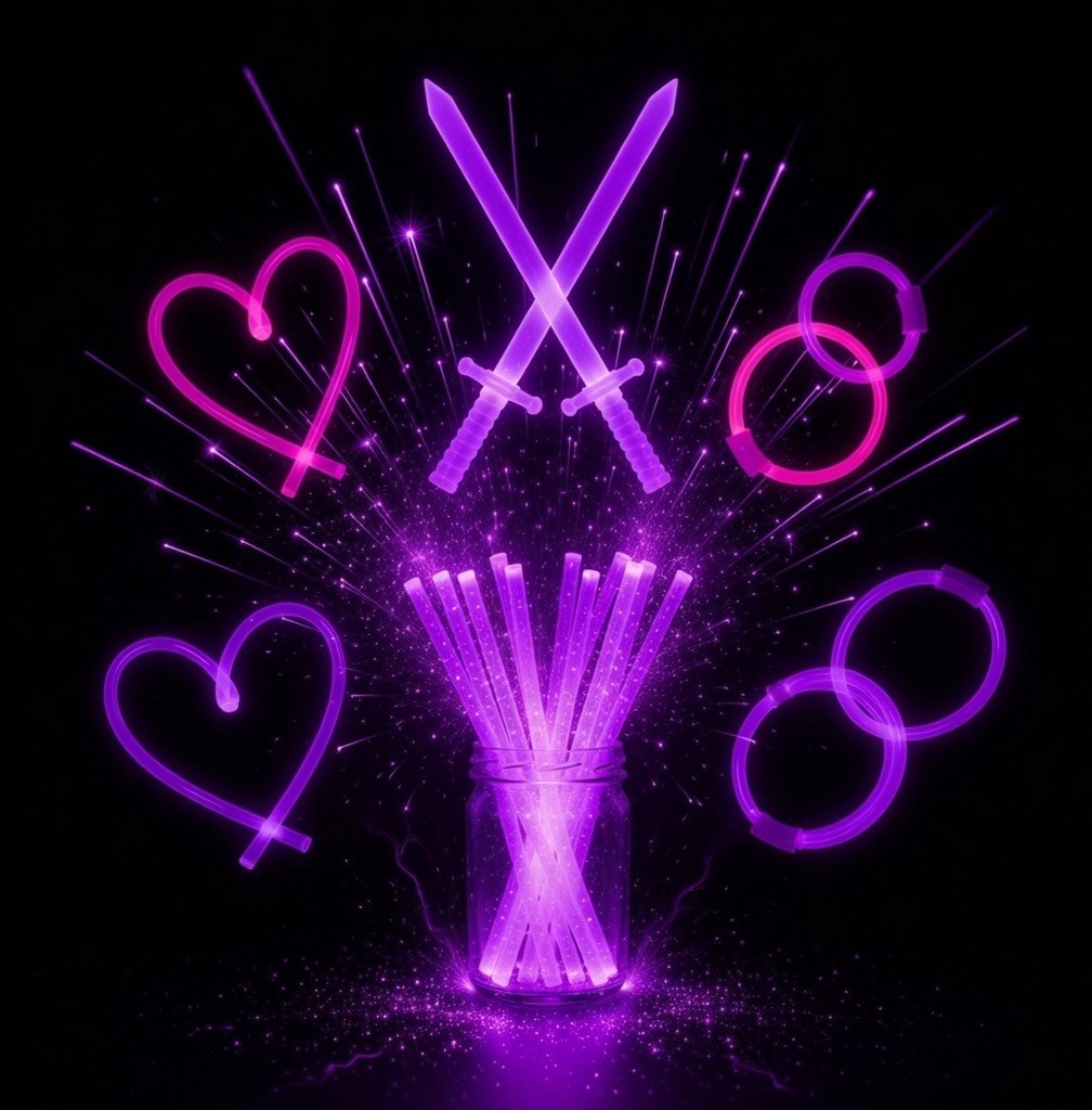 Vibrant Multicolor Glow Sticks - Neon Party Supplies packs 10-100 Ultimate Party