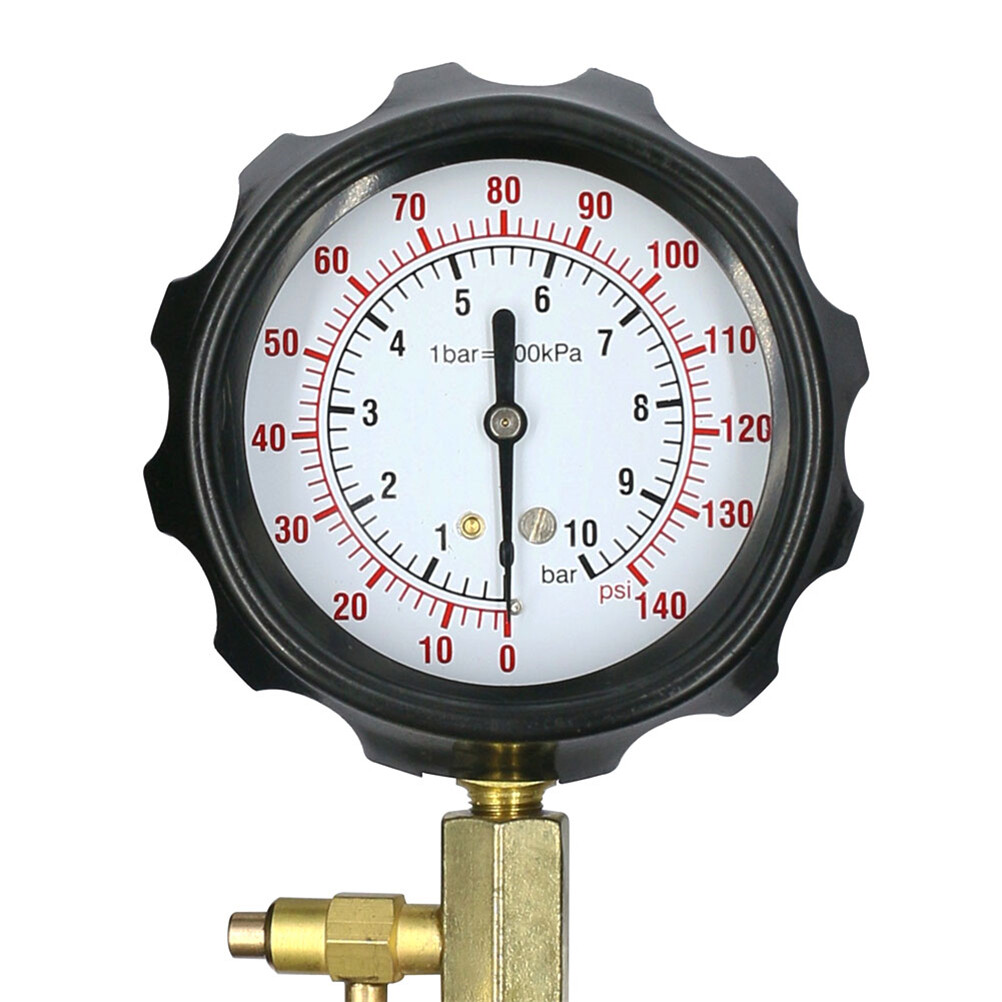0-140PSI Fuel Injection Pump Pressure Tester Injector Pump Pressure Gauge Kit US