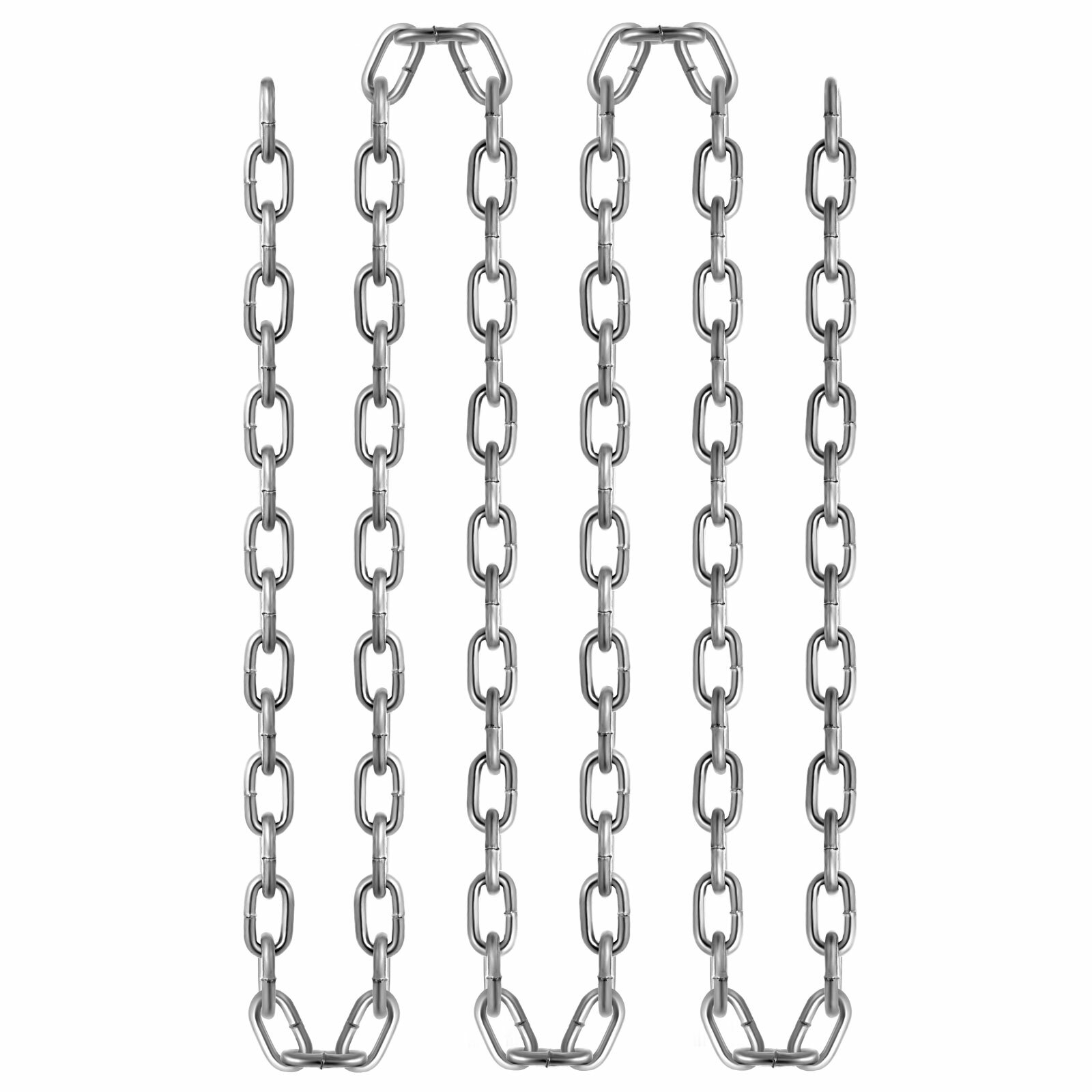 VEVOR Zinc Plated Proof Coil Chain G30 3/16"x100FT Chain Sling Towing Pulling