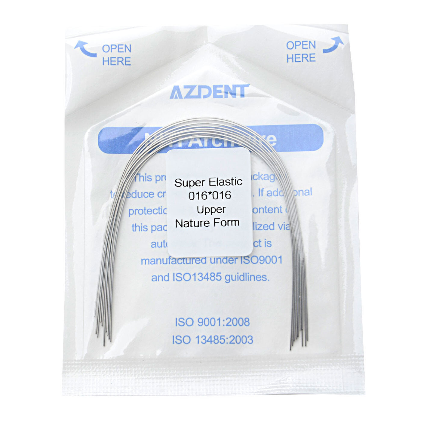 AZDENT Dental Orthodontic Super Elastic Niti Arch Wire Rectangular Natural Form
