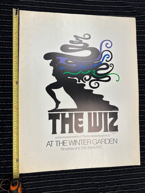 THE WIZ UNCUT POSTER VINTAGE 1974 FIRST EDITION 20''x26'' RARE