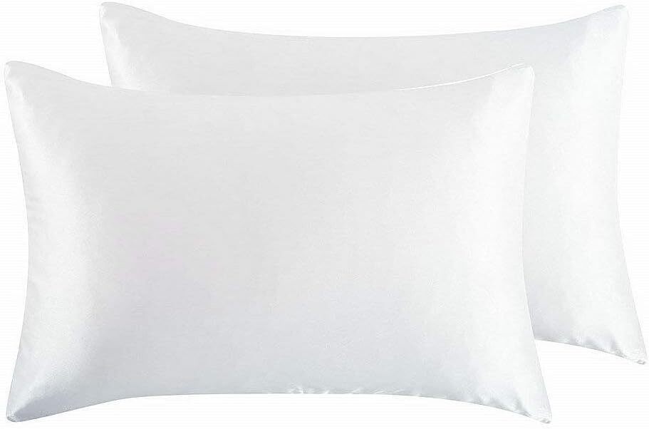 2 Satin Pillowcase with Zipper Silky Satin for Hair & Skin ALL COLORS ALL SIZES