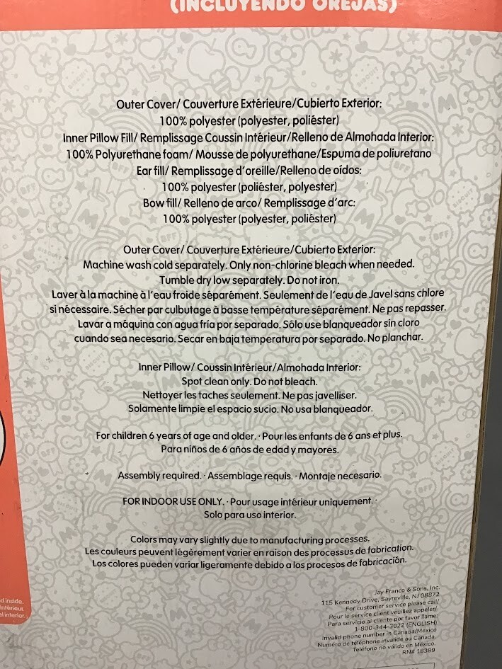 Hello Kitty Rainbow Floor Lounger - 47" x 69" Plush Kids Sleeping Bag Bed Seat