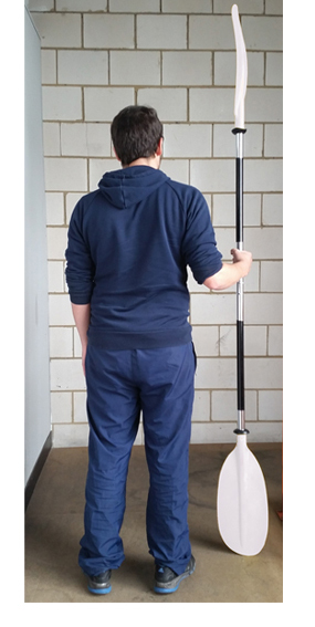 Oceansouth Aluminum Kayak Paddle White Asymmetric Detachable Lightweight Canoe