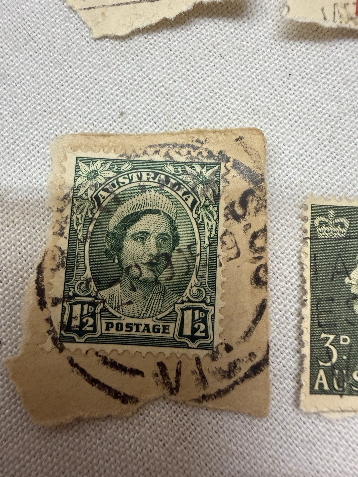 Vintage Australia Royalty Stamp Collection Lot 80+ Used 50s-60s, Queen Elizabeth