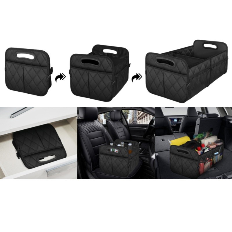 Car Trunk SUV Cargo Organizer Foldable Collapsible Multipurpose Storage Box Bag