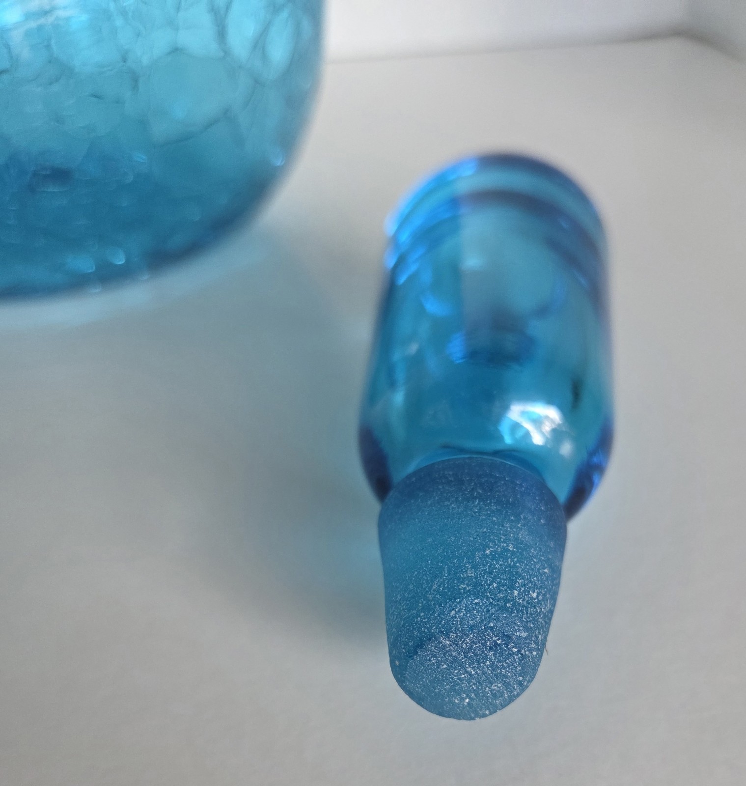 Blenko #657M Turquoise Crackle