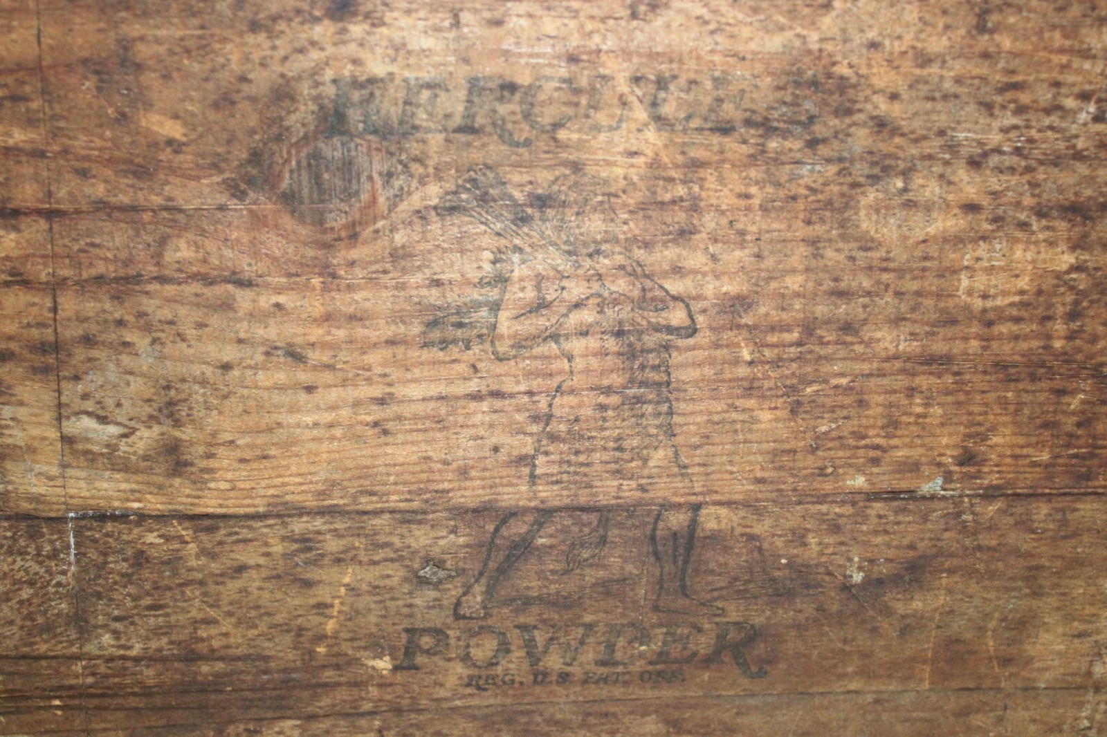 Vntg Hercules Powder Co Dynamite Box High Explosives Crate Emporium Pennsylvania