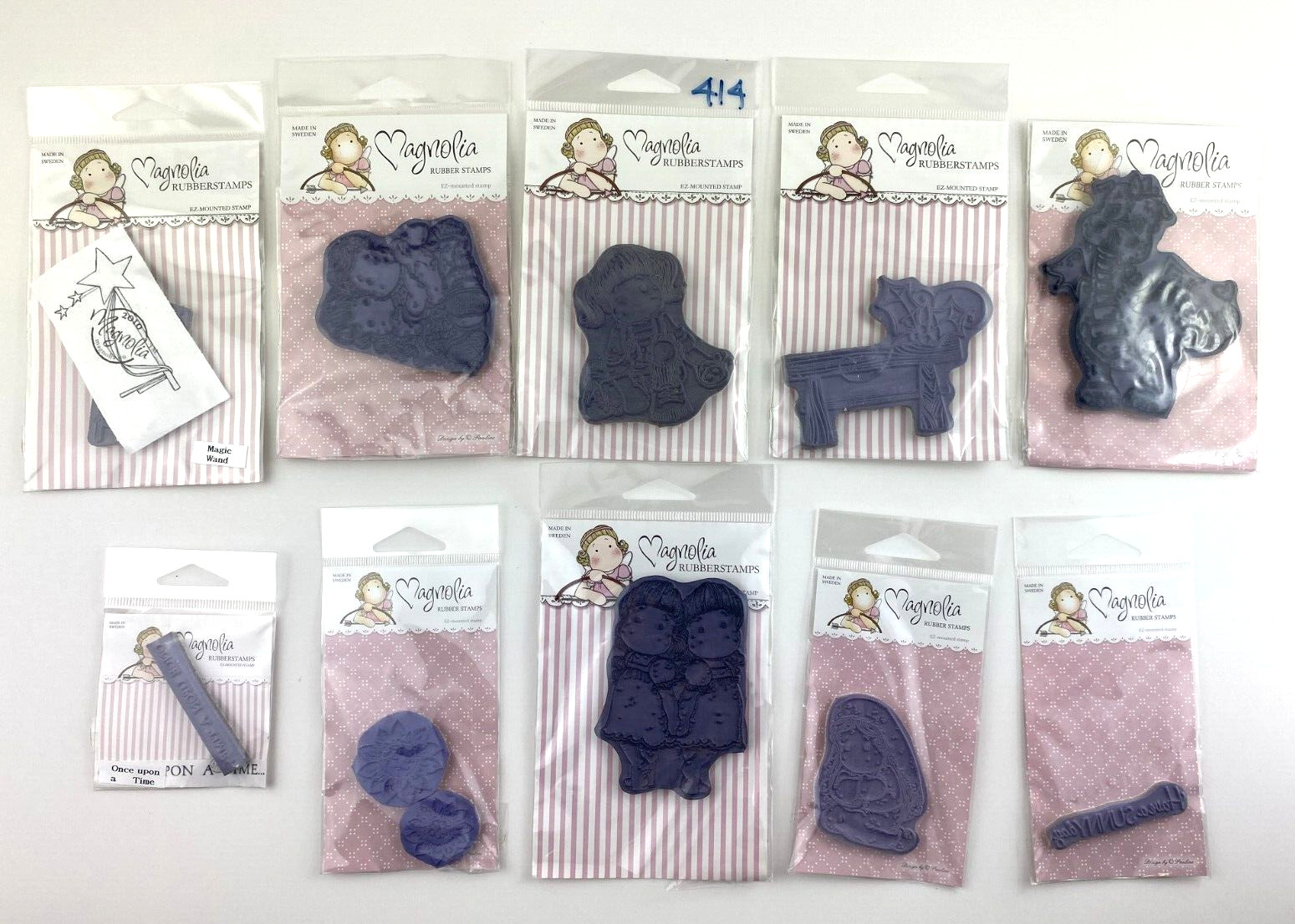 Magnolia (LOT OF 10) Rubber Stamps Assorted  #12