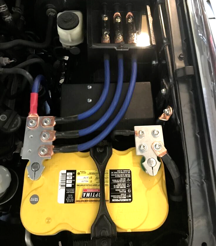 4 AWG Gauge 20ft Red + 5ft Black Flex OFC Power Wire Strands Copper Marine Cable