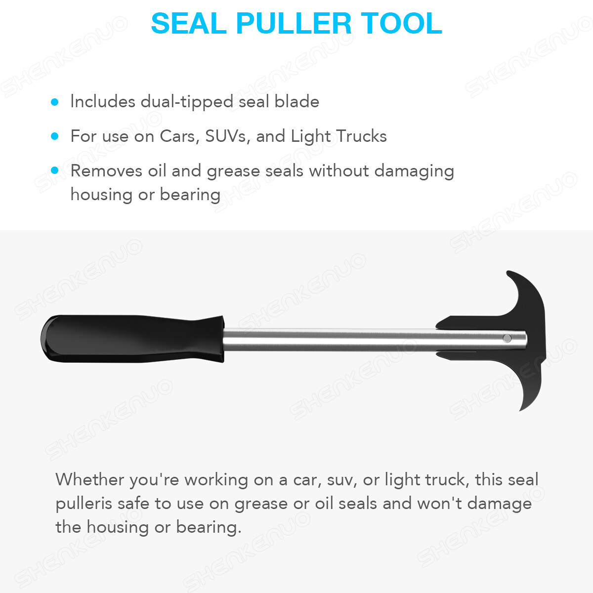 Professional Seal Puller Tool with Dual Hook Tips Remove Oil and Grease Seals US