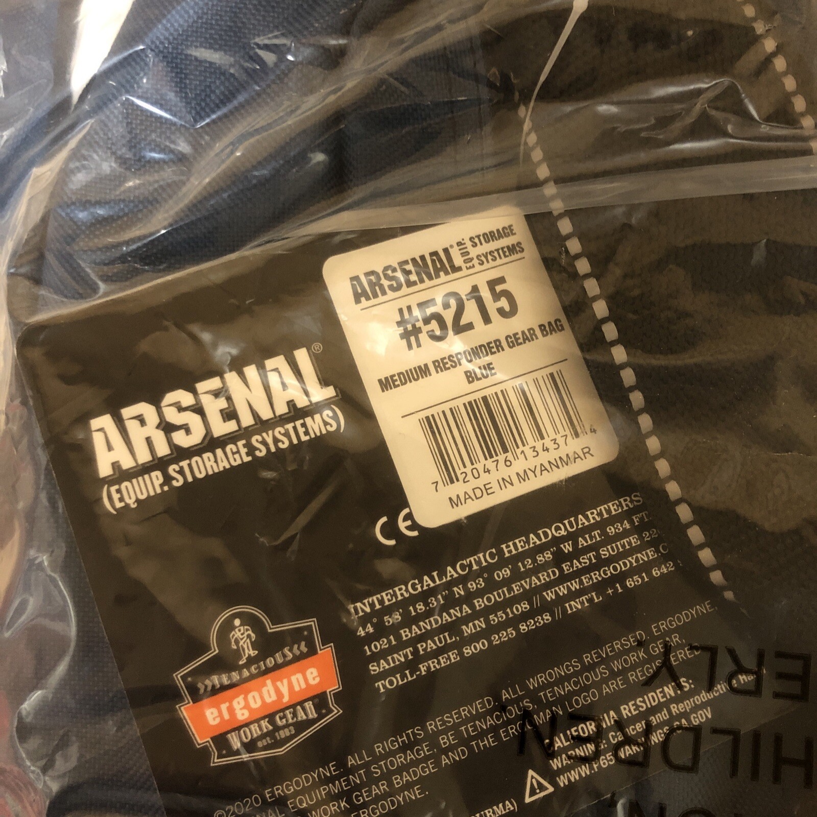 Ergodyne Arsenal 5215 Medium Medic First Responder Gear Bag Blue New